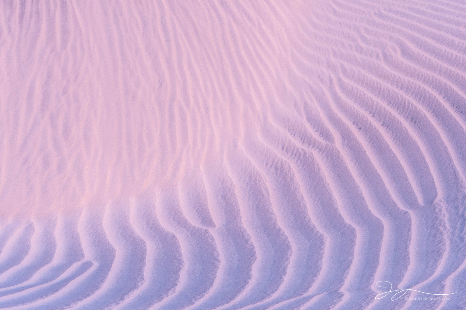 Sand textures create a "wave" on the side of a sand dune.